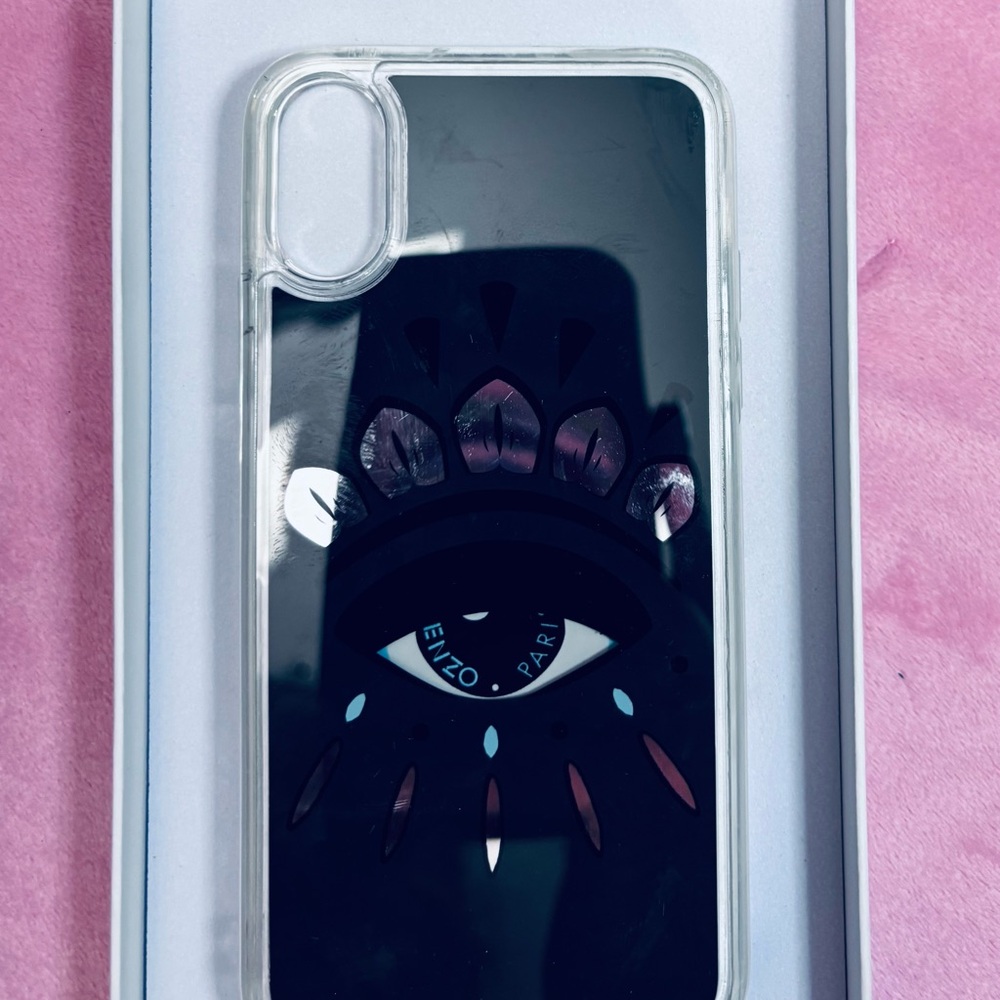 Kenzo Black and Purple Eye Graphic Phone Case